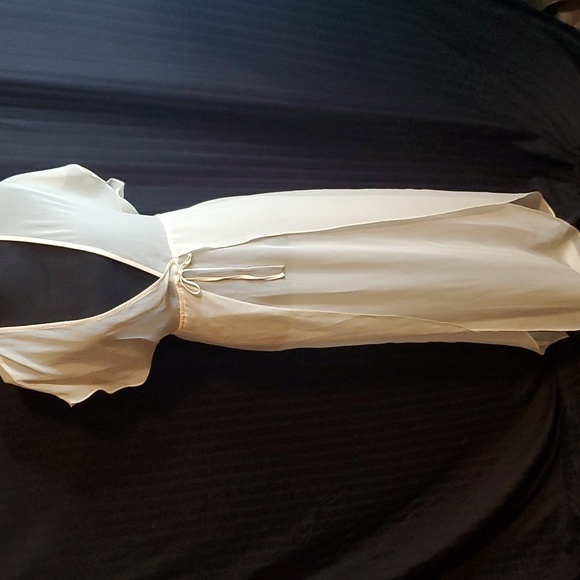 ASOS Sheer Tulip Cut Shirt Size Small - Picture 1 of 3